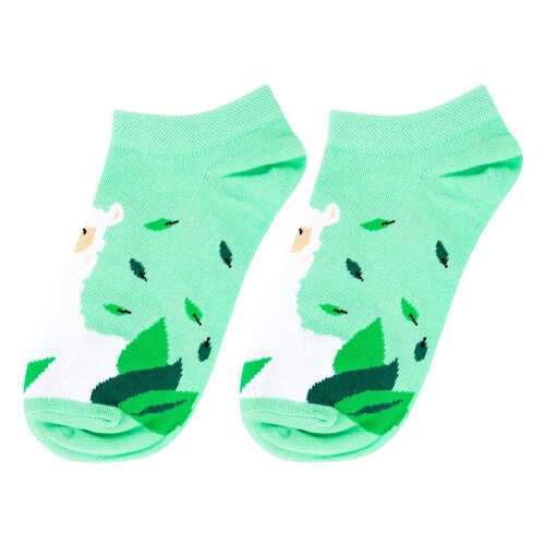 Носки женские Kawaii Factory Ламы зеленые 36-39