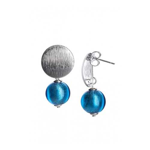 Серьги Perla Metallo Rotondo Grande 09030617 голубые