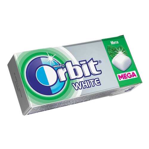 Жевательная резинка Orbit вайт мега с ароматом мяты б/сахара 14 г