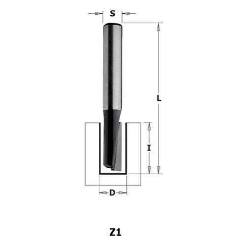Фреза CMT Ф12мм S8мм I20мм (K911-120)
