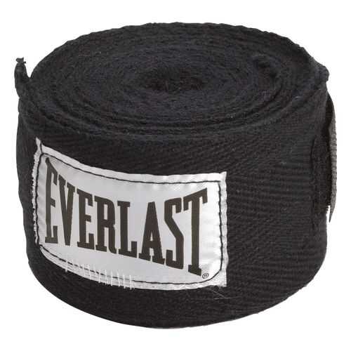 Бинт боксерский Everlast 4465BK, 2.5 м, хлопок, черный