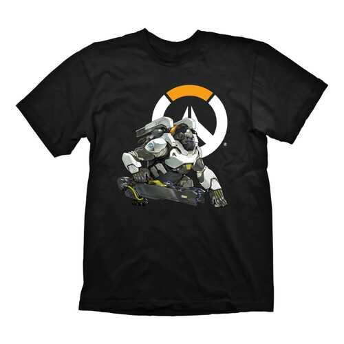 Футболка мужская Gaya Entertainment Overwatch Winston Logo черная XL