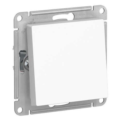 SE AtlasDesign Aqua Белый Переключатель 1-клавишный IP44, сх.6, 10АХ, механизм