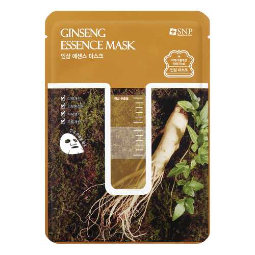 Маска для лица SNP Ginseng Essence Mask с экстрактом корня женьшеня 25 мл