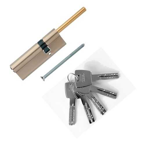 Европрофильный цилиндр ABUS X12R491-27 ключ/шток 55-30 (85 мм) NI (5 key)