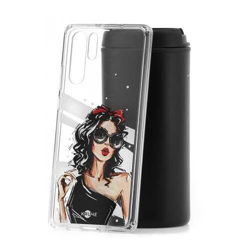 Чехол Huawei P30 Pro Kruche Print Фэшн леди