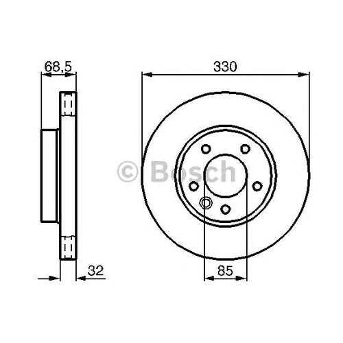 Тормозной диск Bosch 0986479248