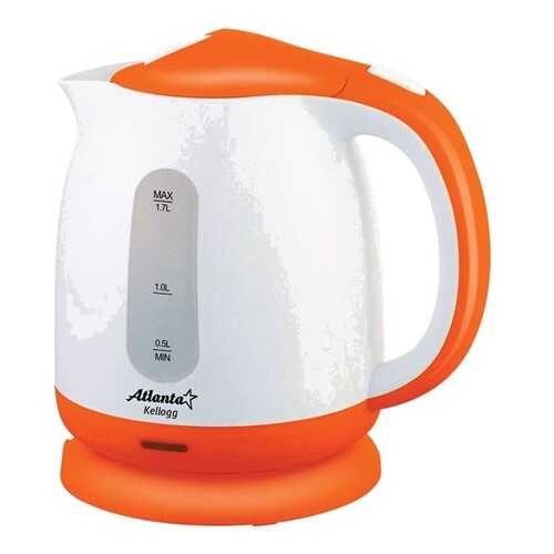 Чайник электрический Atlanta ATH-2371 White/Orange