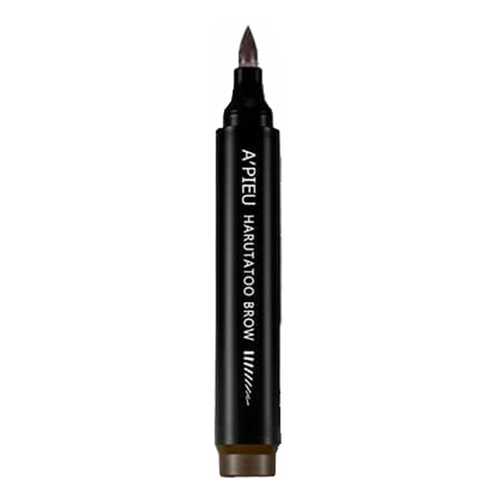 Фломастер для бровей с эффектом тату A'Pieu Harutatoo Brow, оттенок Dark Brown, 4,6 г