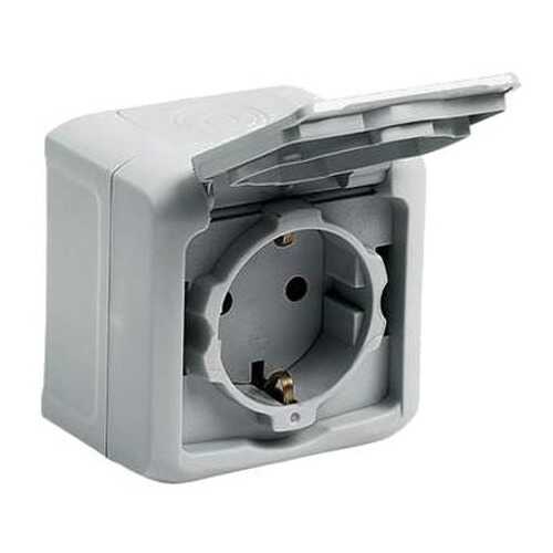 Розетка Legrand Quteo, 16 А, IP44, серый, артикул 782351