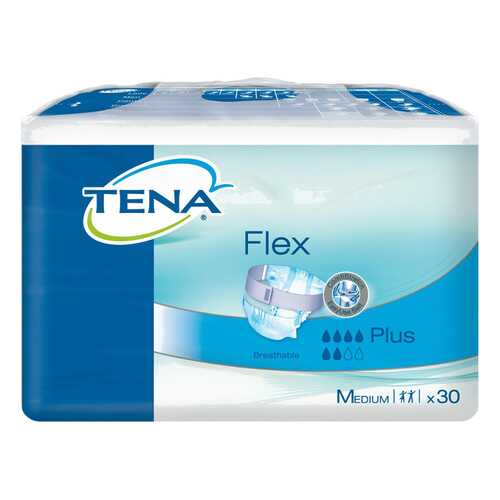 Подгузники для взрослых с поясом, M, 30 шт. Tena Flex Plus