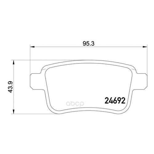 Тормозные колодки дисковые brembo P50107