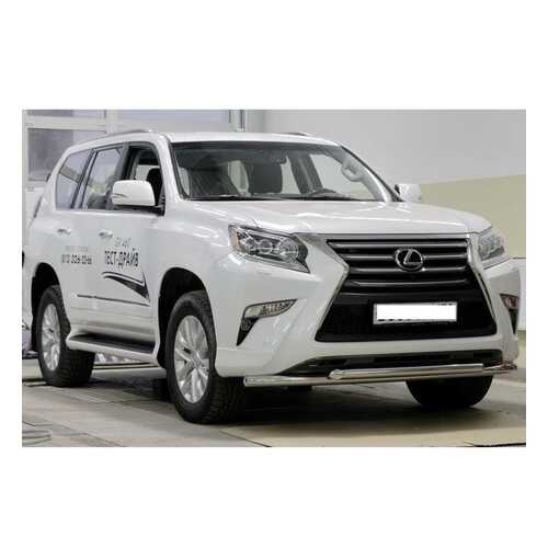 Защита переднего бампера Souz-96 труба d60/60 двойная, Lexus GX460 2014-