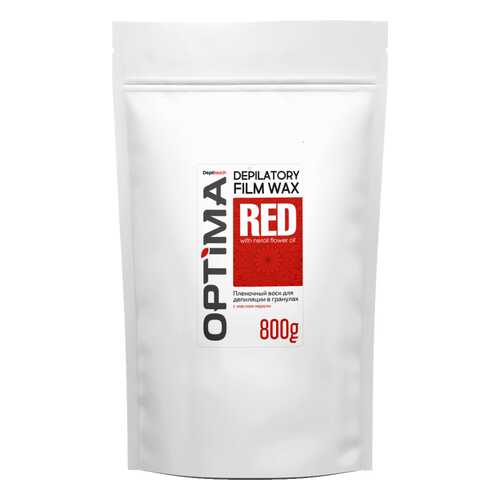 Воск для депиляции пленочный Depiltouch Optima Depilatory Film Wax Red в гранулах 800 гр