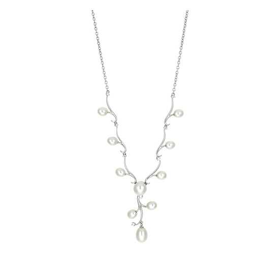 Колье женское серебряное MIROLLA CAA018TL с жемчугом/цирконием