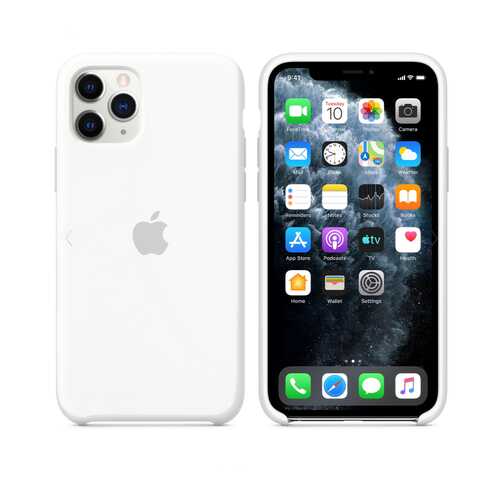 Чехол для Apple iPhone 11 Pro Silicone Case White (MWYQ3FE/A)