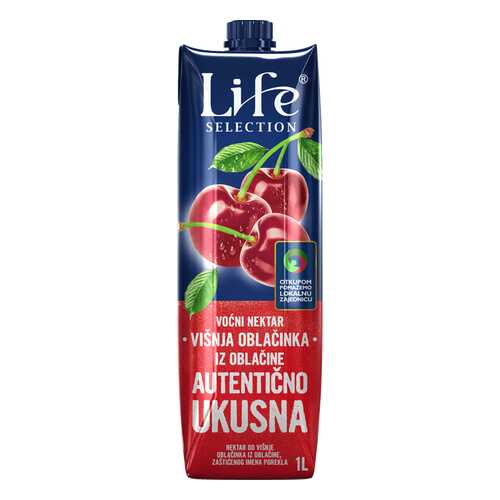 Сок Life premium вишневый 1 л