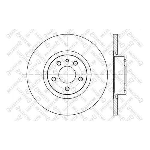 Тормозной диск Stellox 6020-1017-SX