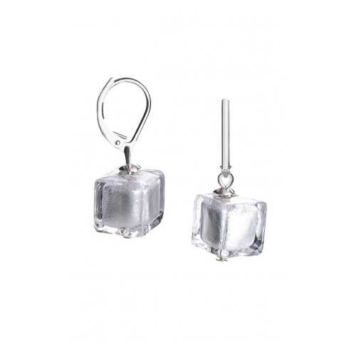 Серьги Perla Cubo Crystal Silver, 09030366 004A серебристые