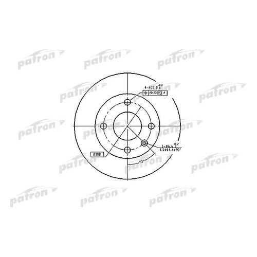 Тормозной диск PATRON PBD1658