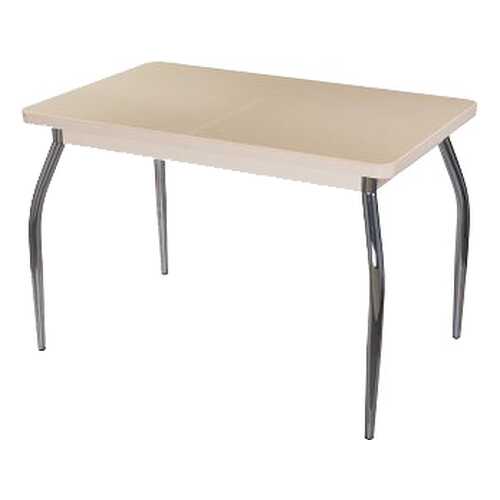 Кухонный стол Домотека 75x157x80 см, серебристый