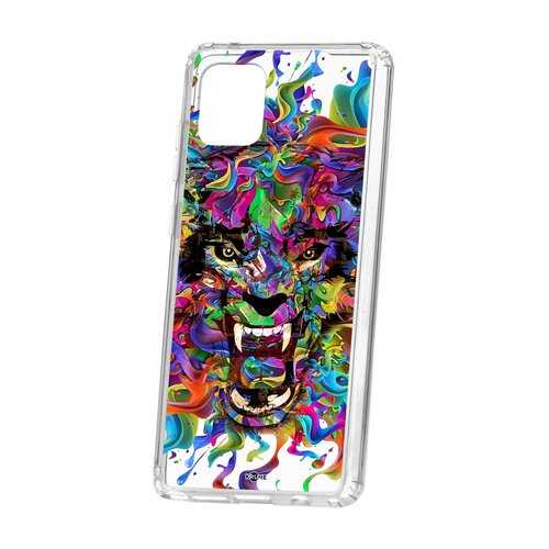 Чехол Kruche Samsung Galaxy Note 10 Lite Print Colored beast