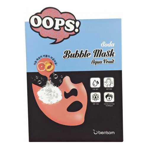 Маска для лица berrisom Soda Bubble Mask Aqua 18 мл