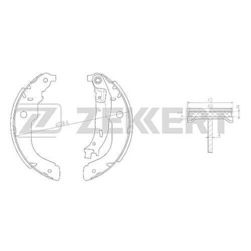 Комплект тормозных колодок ZEKKERT BK-4139
