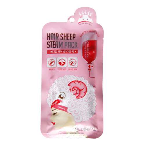 Маска-пакет для волос с паровым эффектом MEDIHEAL Hair Sheep Steam Pack