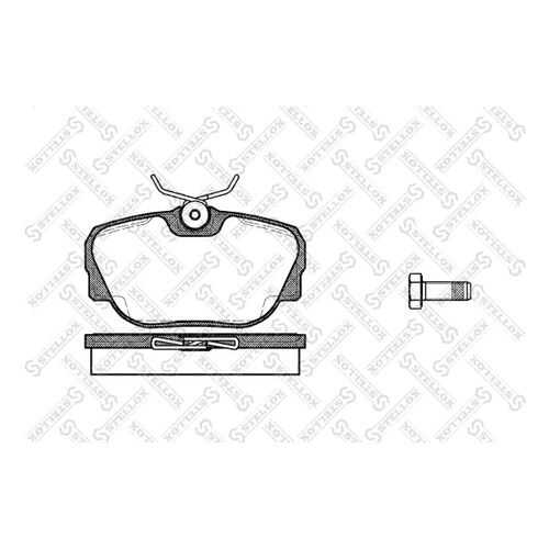 Комплект тормозных дисковых колодок Stellox 307 000-SX