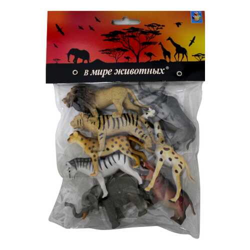 Игровой набор животных 1TOY Дикие животные Африки