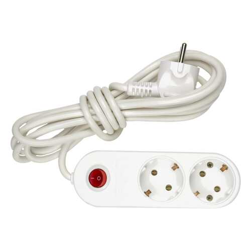 Удлинитель Uniel S-GCE2-3B, 2 розетки, 3 м, White