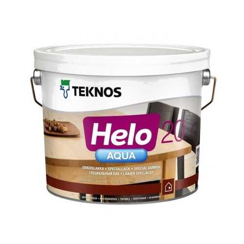 Лак для пола TEKNOS Helo Aqua 20 полуматовый (0.9 л)
