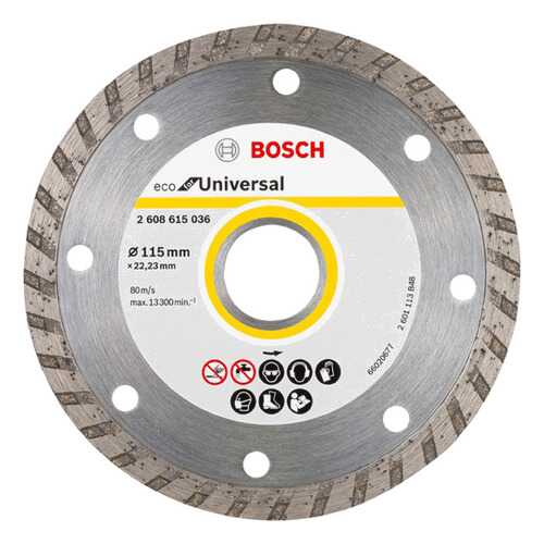 Диск отрезной алмазный Bosch ECO Universal Turbo 115 мм 2608615036
