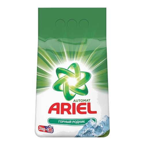 Порошок для стирки Ariel горный родник 3 кг