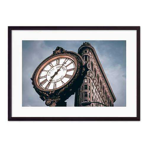Постер в рамке Часы Fifth Avenue 21х30 см