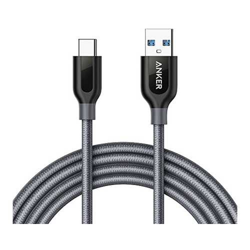Кабель Anker Powerline Type-C 0,9м Grey (A8168HA1)