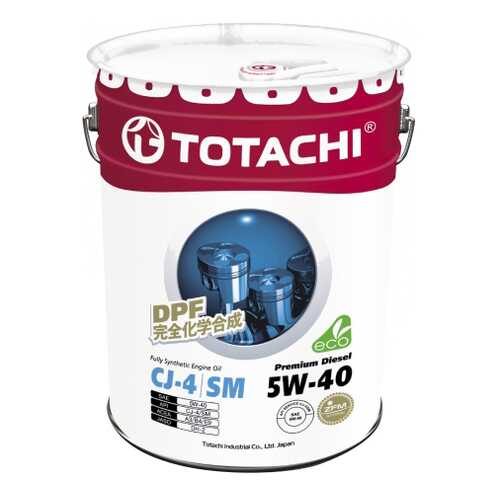 Моторное масло Totachi Premium Diesel Fully Synthetic CJ-4/SM 5W-40 20л