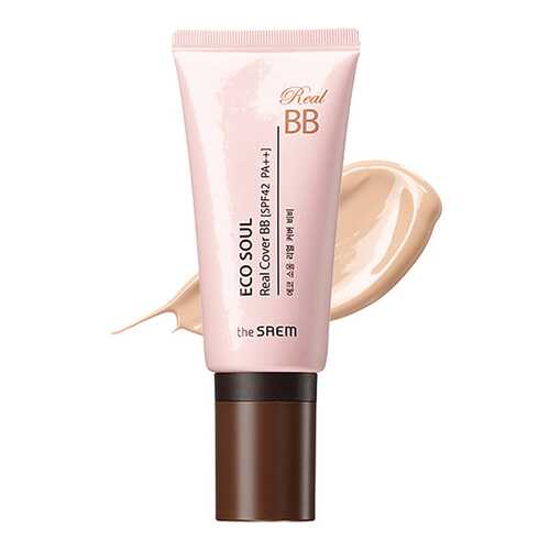 BB средство The Saem Eco Soul Real Cover BB 21 Light Beige 45 г