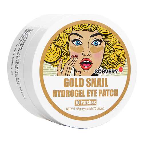 Патчи для глаз Cosvery Gold Snail Hydrogel Eye Patch