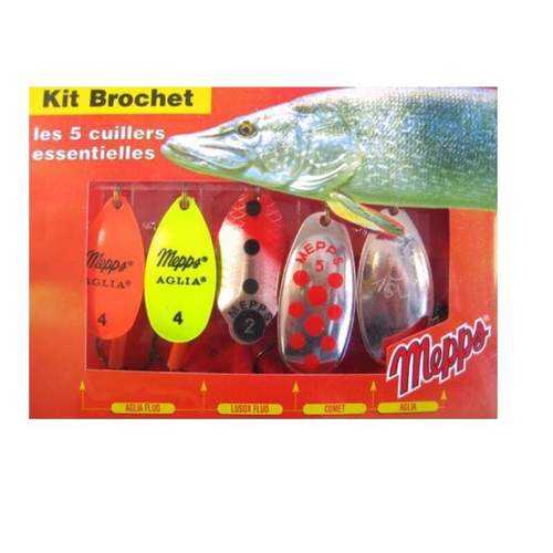 Набор блесен Kit Brochet на Щуку MEPPS 5шт