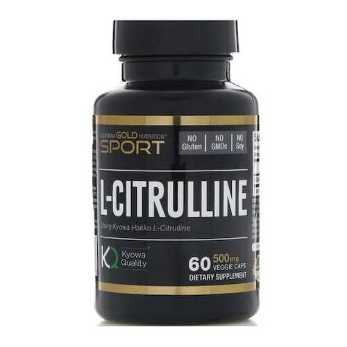 California Gold Nutrition L-Citrulline 60 капсул без вкуса