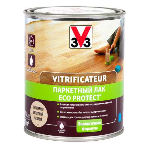 Лак V33 0.75 л, бесцветный полуглянцевый
