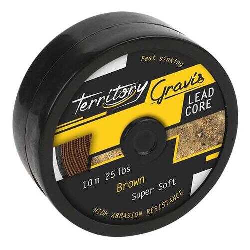 Леска плетеная Mikado Gravis Leadcore 1 мм, 10 м, 25 кг brown