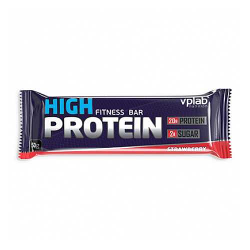 Батончик с протеином High protein bar, клубника VPLab 50 г