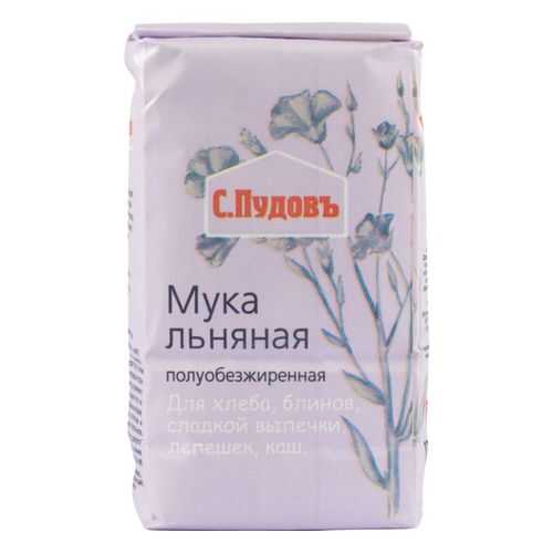 Мука льняная С.Пудовъ полуобезжиренная без гмо 400 г