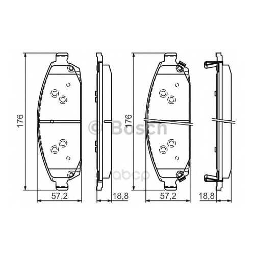 Тормозные колодки дисковые Bosch 0986494370