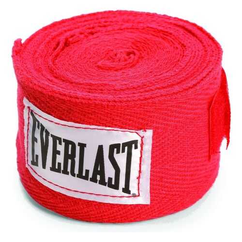 Бинт боксерский Everlast 4465RD, 2.5 м, хлопок, красный