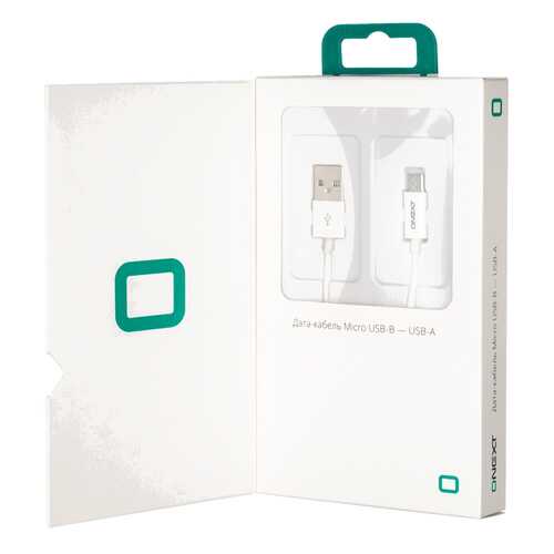 Дата-кабель ONEXT microUSB 1,2м White