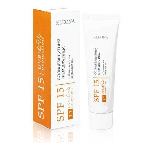 Солнцезащитный крем для лица Kleona SPF 15, 30 мл